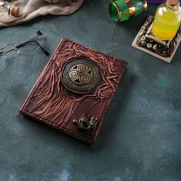 Trend Design Themed Small Leather Notebook - 19
