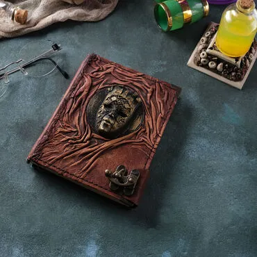 Trend Design Themed Small Leather Notebook - 21