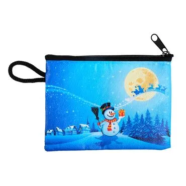 Christmas Themed Turkish Woven Wallet  113x80x8 mm - 10