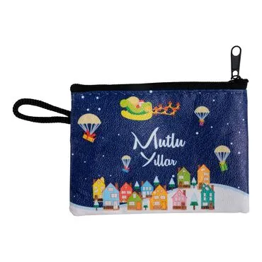 Christmas Themed Turkish Woven Wallet  113x80x8 mm - 15