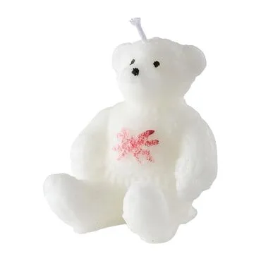 Christmas Teddy Bear Candle