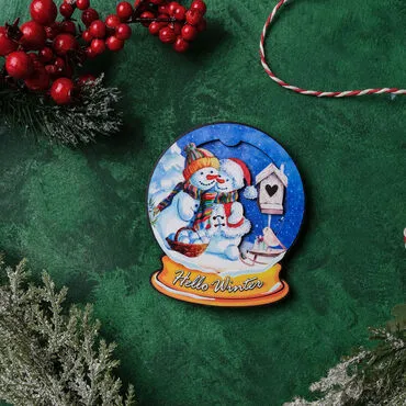 Christmas Themed Nine Christmas Magnet Set - Standart - 3