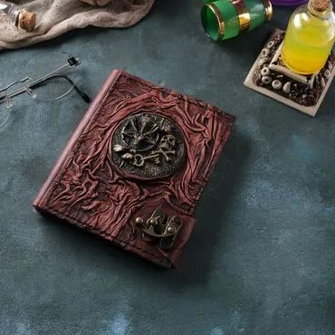 Goat Themed Small Leather Notebook