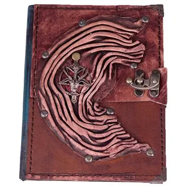 Goat Themed Medium Leather Notebook - 2