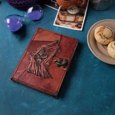 Eagle Themed Medium Leather Notebook