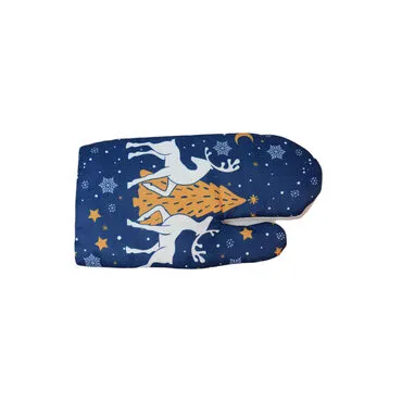 Christmas Themed Customised Digital Printed Kitchen Glove 300x150 mm - 4