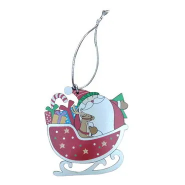 Wooden Santa Claus Christmas Ornament