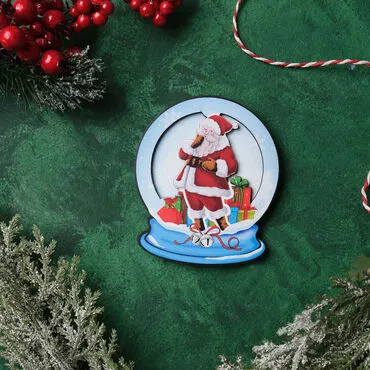 Santa Claus Wooden Magnet