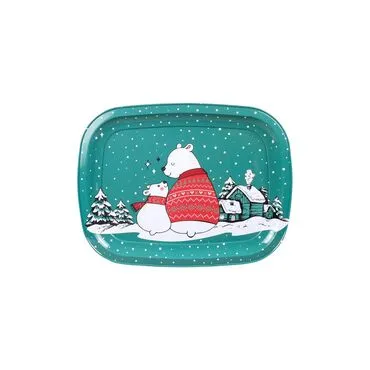 Green Metal Tray