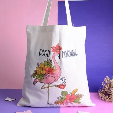 Flamingo Themed Tote Bag