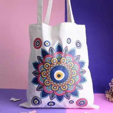 Evil Eye Themed Tote Bag