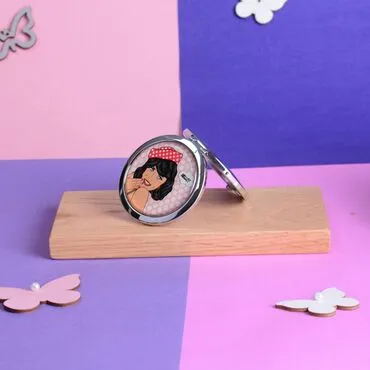 Toptan Pop-Art Temalı Myros Metal Yuvarlak Ayna