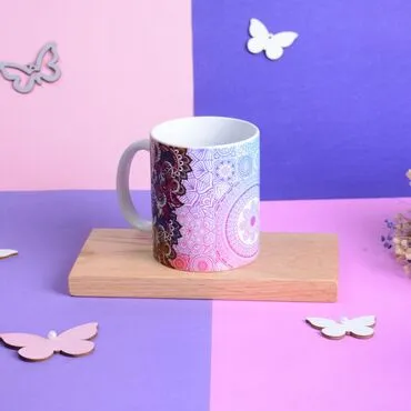 Colorful Mandala Patterned Mug Model Number 1