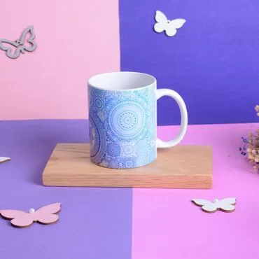 Colorful Mandala Patterned Mug Model Number 1 - Standart - 2
