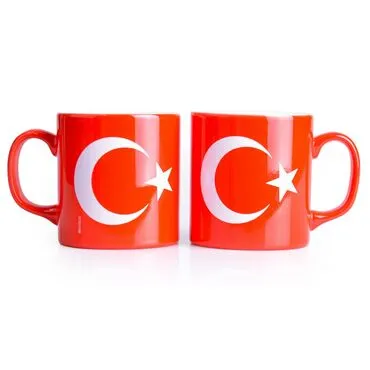Wholesale Flag Themed Colorful Ceramic Mug