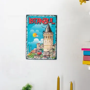Istanbul Themed Wooden Customised Door Sign Board 200x290 Mm