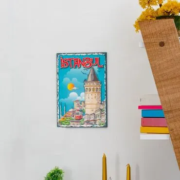 Istanbul Themed Wooden Customised Door Sign Board 200x290 Mm - 2