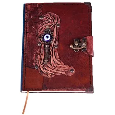 Toptan Trend Tasarım Temalı Orta Boy Deri Defter - 9