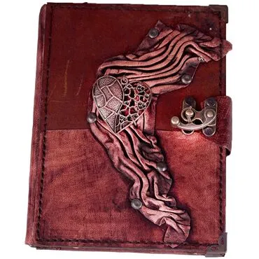 Toptan Trend Tasarım Temalı Orta Boy Deri Defter - 10