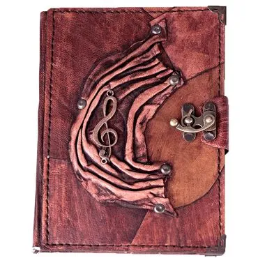 Toptan Trend Tasarım Temalı Orta Boy Deri Defter - 5