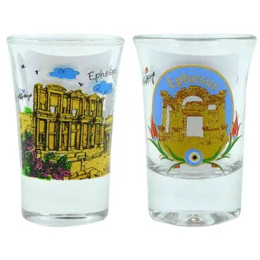 Ephesus Themed Custom Printed Shot Glass 45x70 mm - 3
