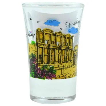 Ephesus Themed Custom Printed Shot Glass 45x70 mm - 2