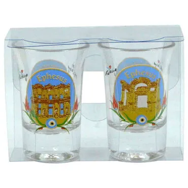 Ephesus Themed Shot Glass Set of 2 Pcs - 3