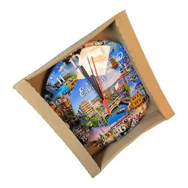 Eskisehir Themed Epoxy Wall Clock Home Decoration 20 Cm - Standart - 3