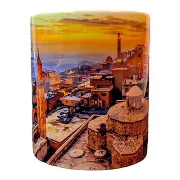 Toptan Mardin Temalı Seramik Özel Baskılı Kupa 80x95 mm - 2