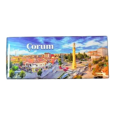 Corum Themed Epoxy Dome Panaromic Souvenir Fridge Magnet 120x50 cm