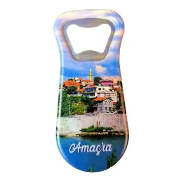 Amasra Themed Customised Uv Printed  Plastic Base Plastic Base Bottle Opener 95x43 mm