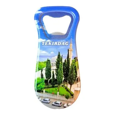 Tekirdag Themed Customised Uv Printed  Plastic Base Plastic Base Bottle Opener 95x43 mm