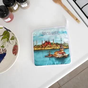 Toptan İstanbul Temalı Myros Dijital Baskı Tutamaç 200x200 mm - 3