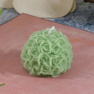 Rose Shaped Sphere Candle - 2