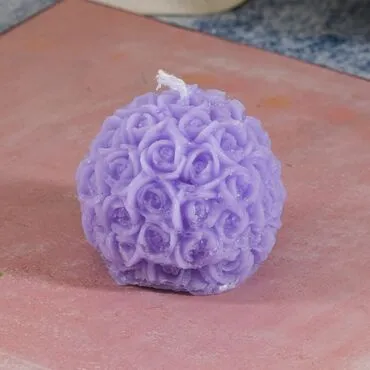Rose Shaped Sphere Candle - 4
