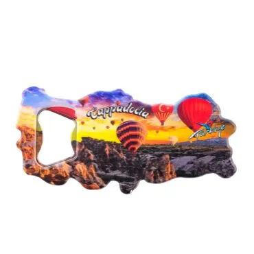 Cappodocia Themed UV Map Shaped Bottle Opener