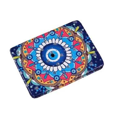 Evil Eye Themed Customised Uv Printed Rectangle Compact Mirror 85x62x11 mm - Standart - 3
