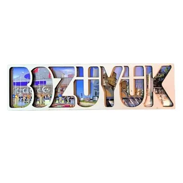 Bilecik Themed Wooden Customised City Name Letter Souvenir Fridge Magnet