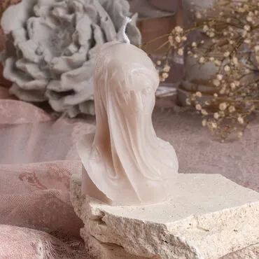 Toptan Myros Küçük Duvakli Kadin Mum