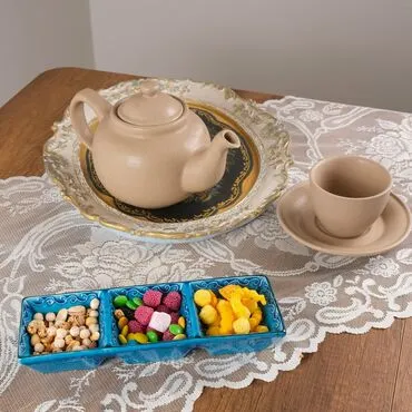 Toptan Turkuaz 3 Lü Çerezli̇k  - 4