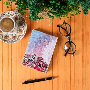 Mandala Themed Custom Printed Notebook With Magnetic Lid 100x140x15 mm - 5