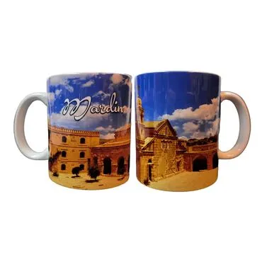 Toptan Mardin Temalı Seramik Özel Baskılı Kupa 80x95 mm - 6