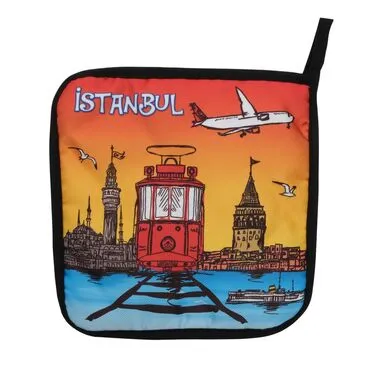 Toptan İstanbul Temalı Myros Dijital Baskı Tutamaç 200x200 mm - 9
