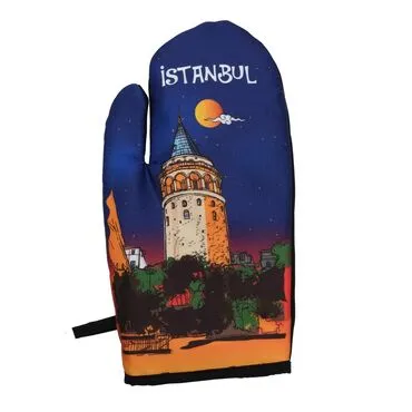 Toptan İstanbul Temalı Myros Dijital Baskı Eldiven 300x150 mm - 9