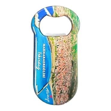 Tekirdag Themed Customizable Metal Magnetic Bottle Opener 90x45 mm - 2