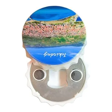Tekirdag Themed Customised UV Printed Bottle Cap Shaped Plastic Base Bottle Opener 58x15 mm - 4
