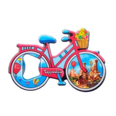 Cappodocia Themed UV Bicycle Shaped Bottle opener - 3