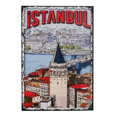 Istanbul Themed Wooden Customised Door Sign Board 200x290 Mm - 17