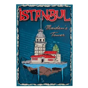 Istanbul Themed Wooden Customised Door Sign Board 200x290 Mm - 18