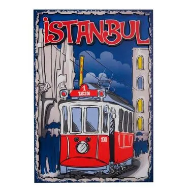 Istanbul Themed Wooden Customised Door Sign Board 200x290 Mm - 23